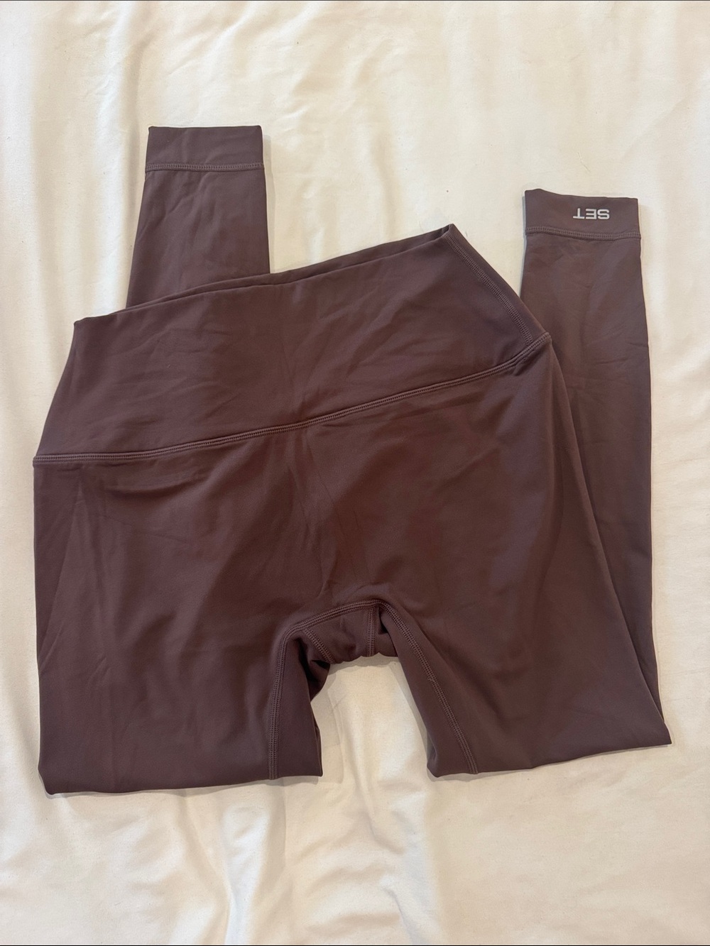 SET Active Airluxe High-Waist Leggings in Brown